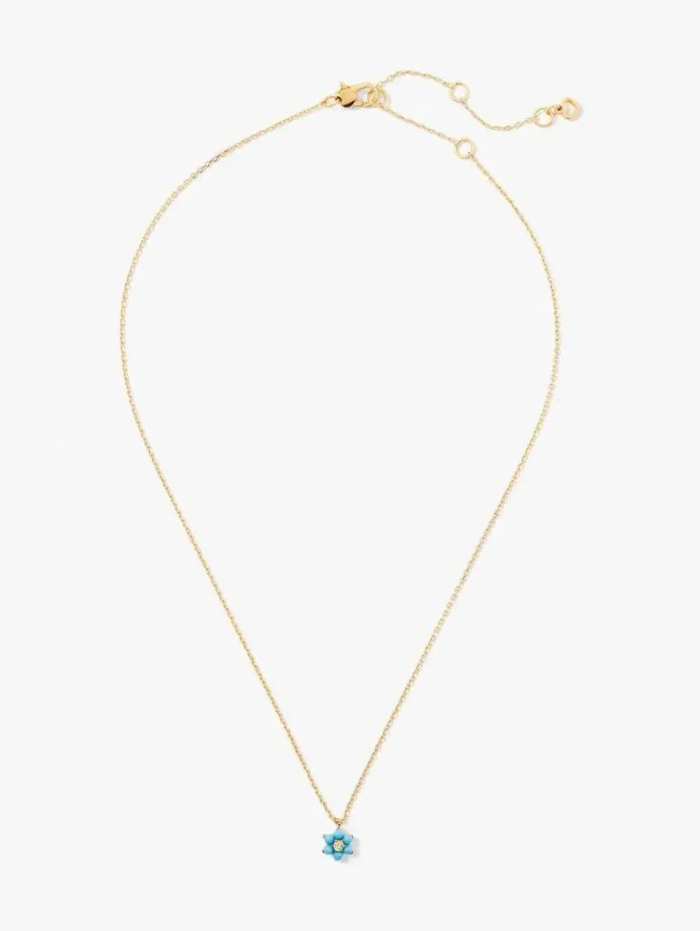 Kate Spade Myosotis Flower Mini Pendant Necklace